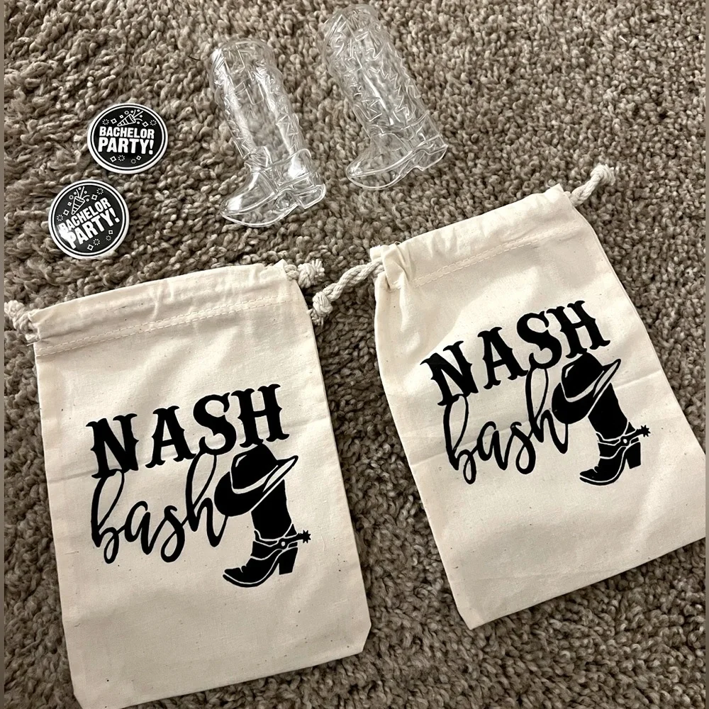 Nashville Nash Bash Bachelor Party Cowboy Favor Bags